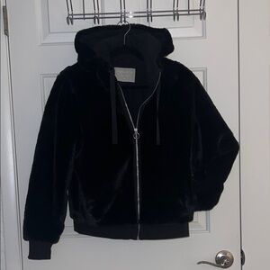 Athleta Midnight Black Teddy Jacket